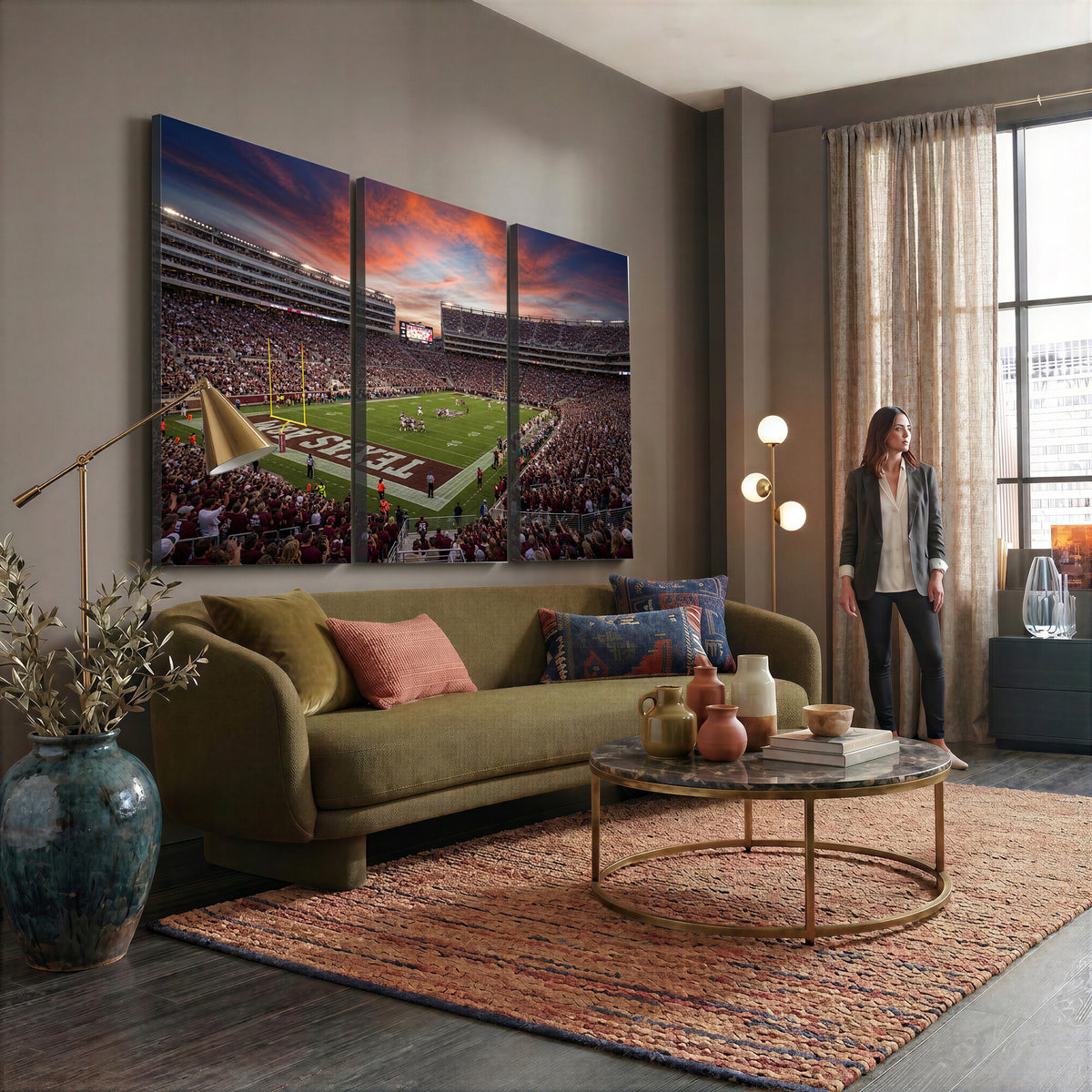 44328991-MGV-CV-36X24 - Stadium Wall Art Canvas Print
