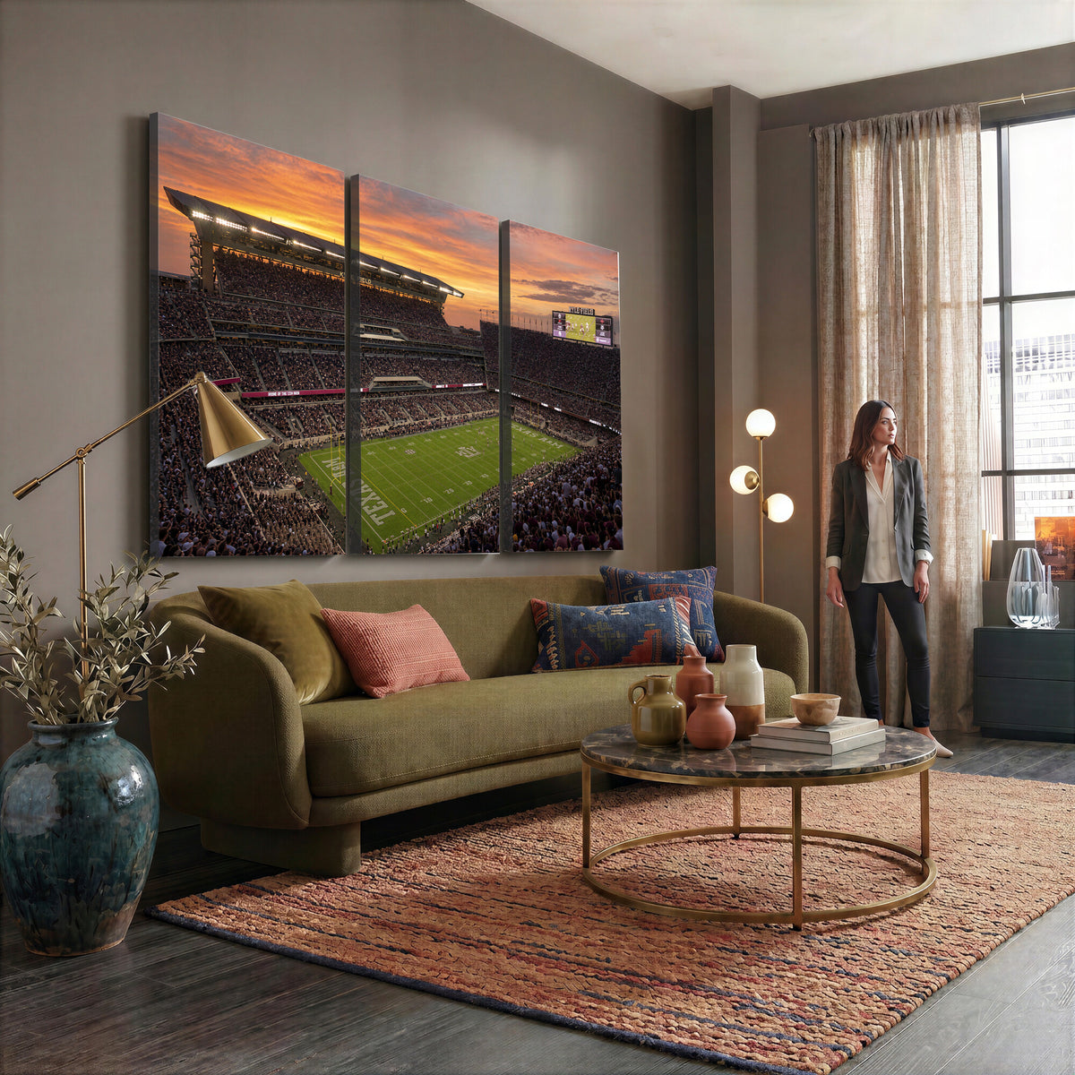77401853-MGV-CV-36X24 - Stadium Wall Art Canvas Print