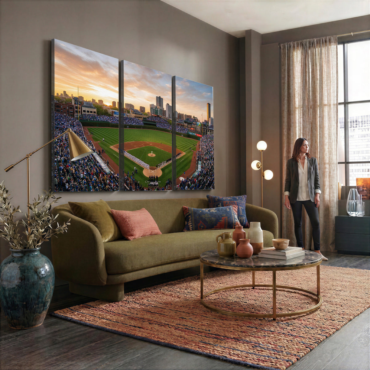 76885212-MGV-CV-36X24 - Stadium Wall Art Canvas Print
