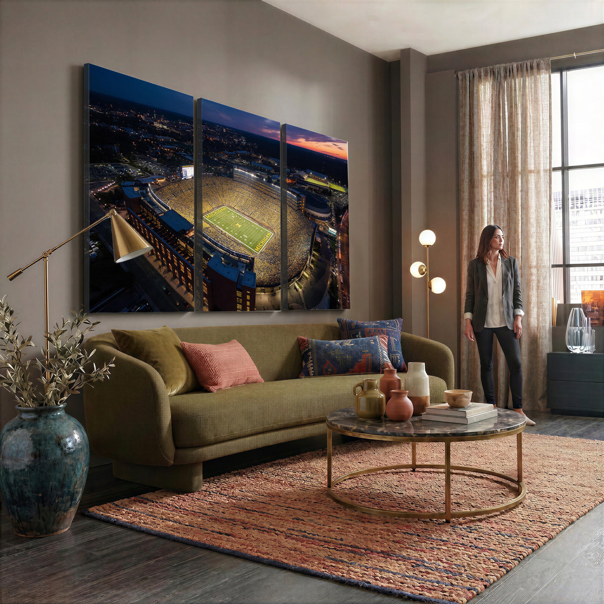 61127284-MGV-CV-36X24 - Stadium Wall Art Canvas Print