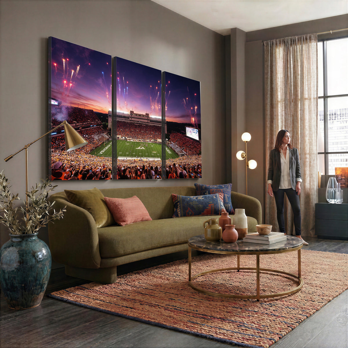 60785214-MGV-CV-36X24 - Stadium Wall Art Canvas Print