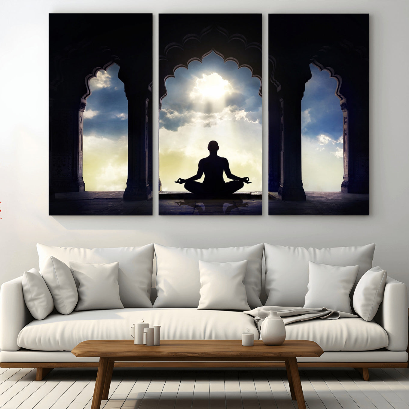 -Women and Yoga Wall Art Canvas Print