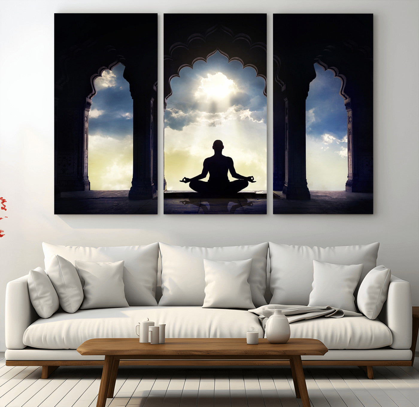 -Women and Yoga Wall Art Canvas Print