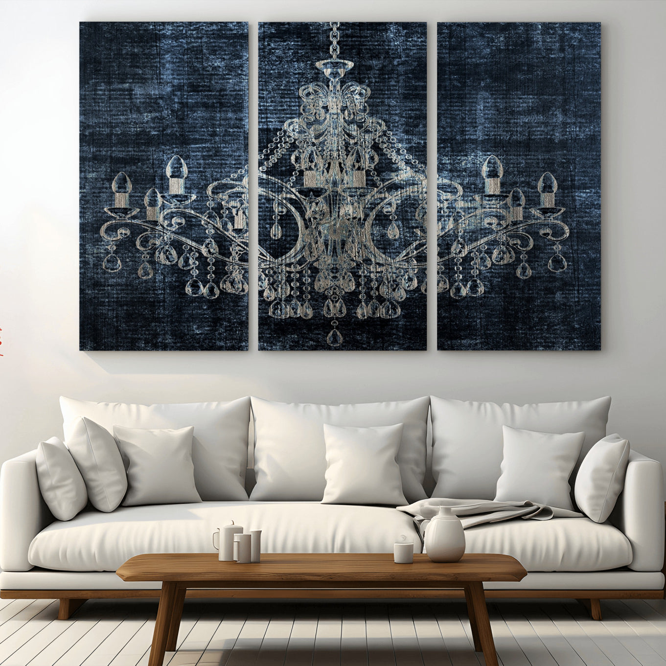 52092-MGV-CV-36X24-Dark Chandelier Wall Art Canvas Print