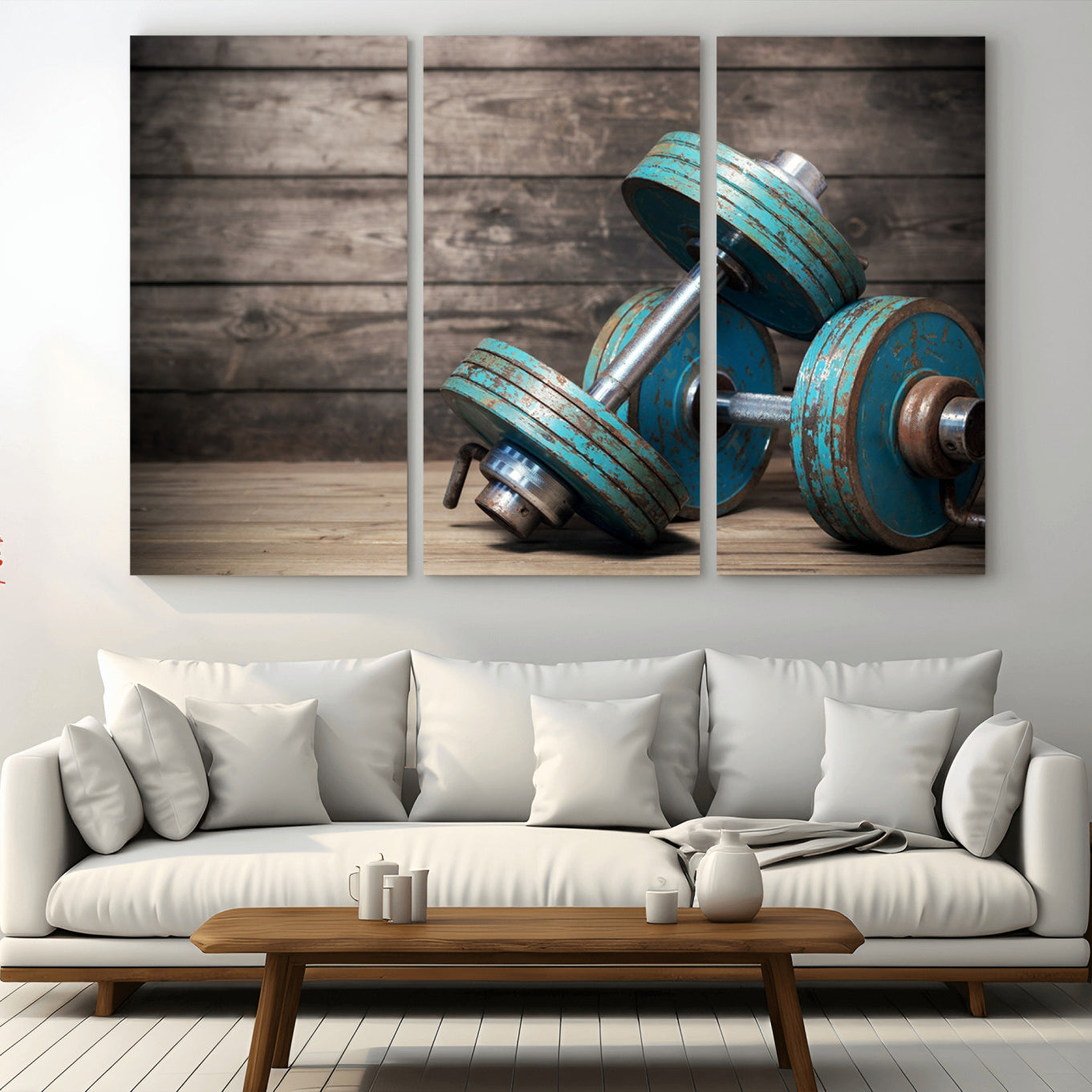 39364-MGV-CV-36X24-Dambell and Sport Wall Art Canvas Print