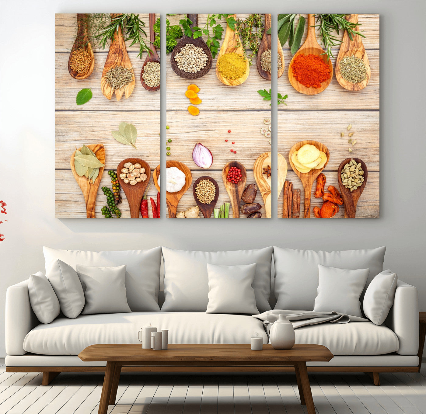 -Kitchen Spice on the Table Wall Art, Kitchen Spice Wall Art Canvas Print
