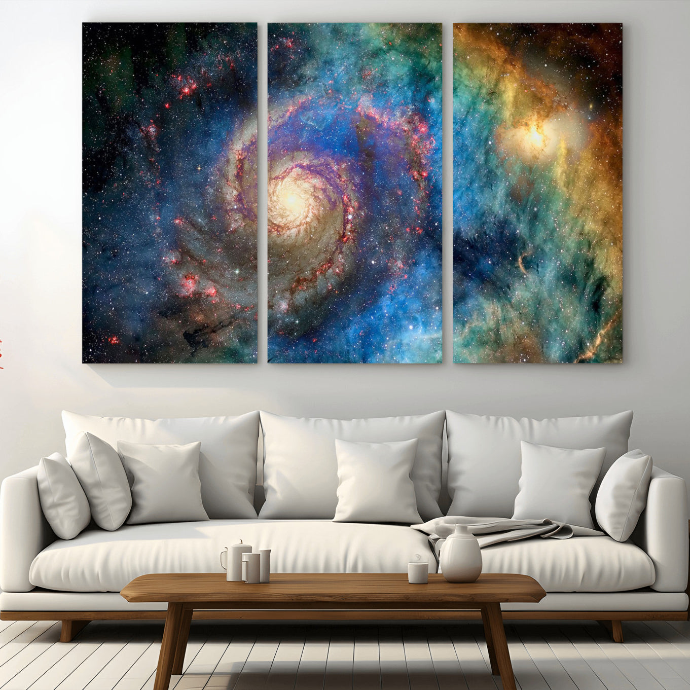 -Spiral Galaxy Wall Art Canvas Print