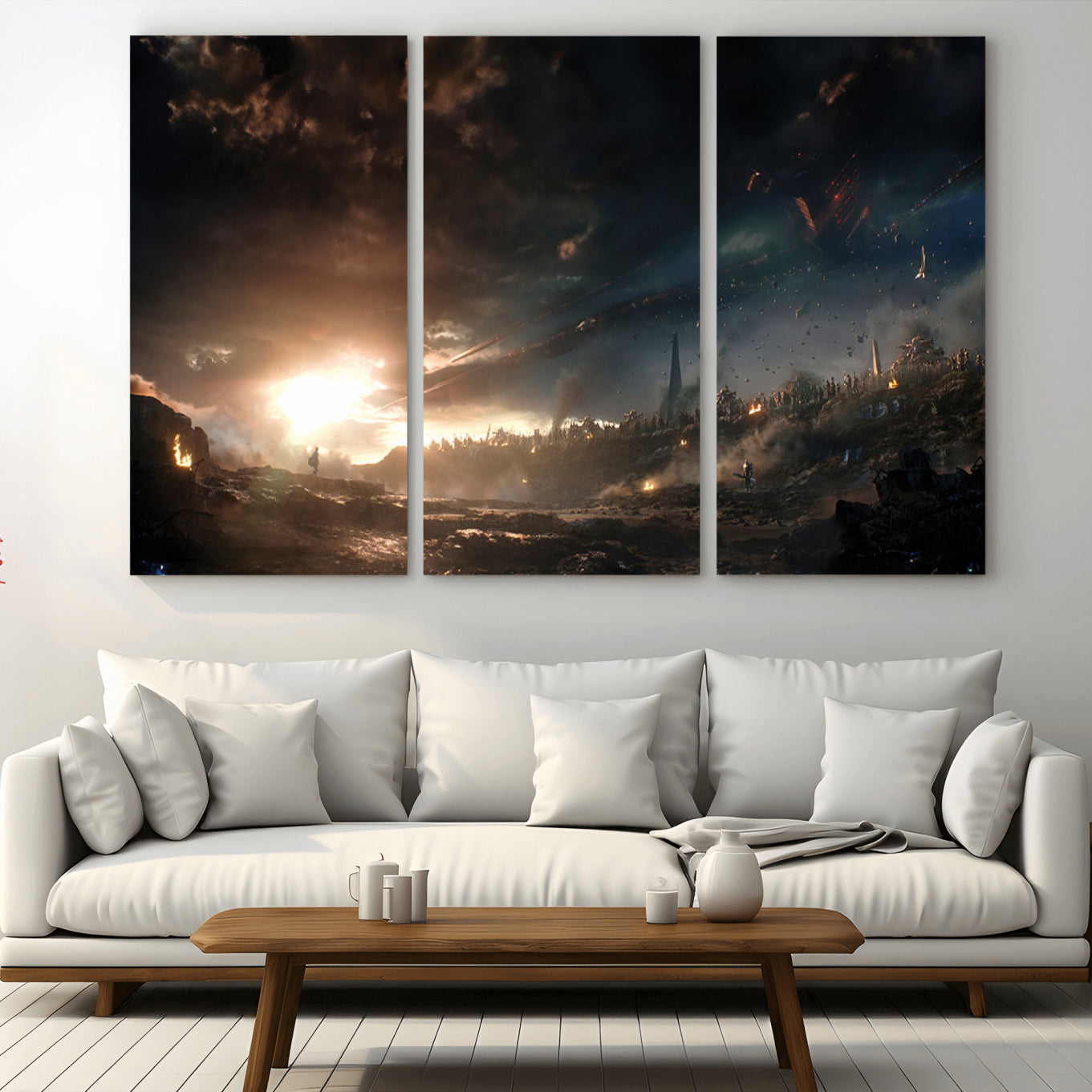 -Avengers Planet Wall Art Canvas Print