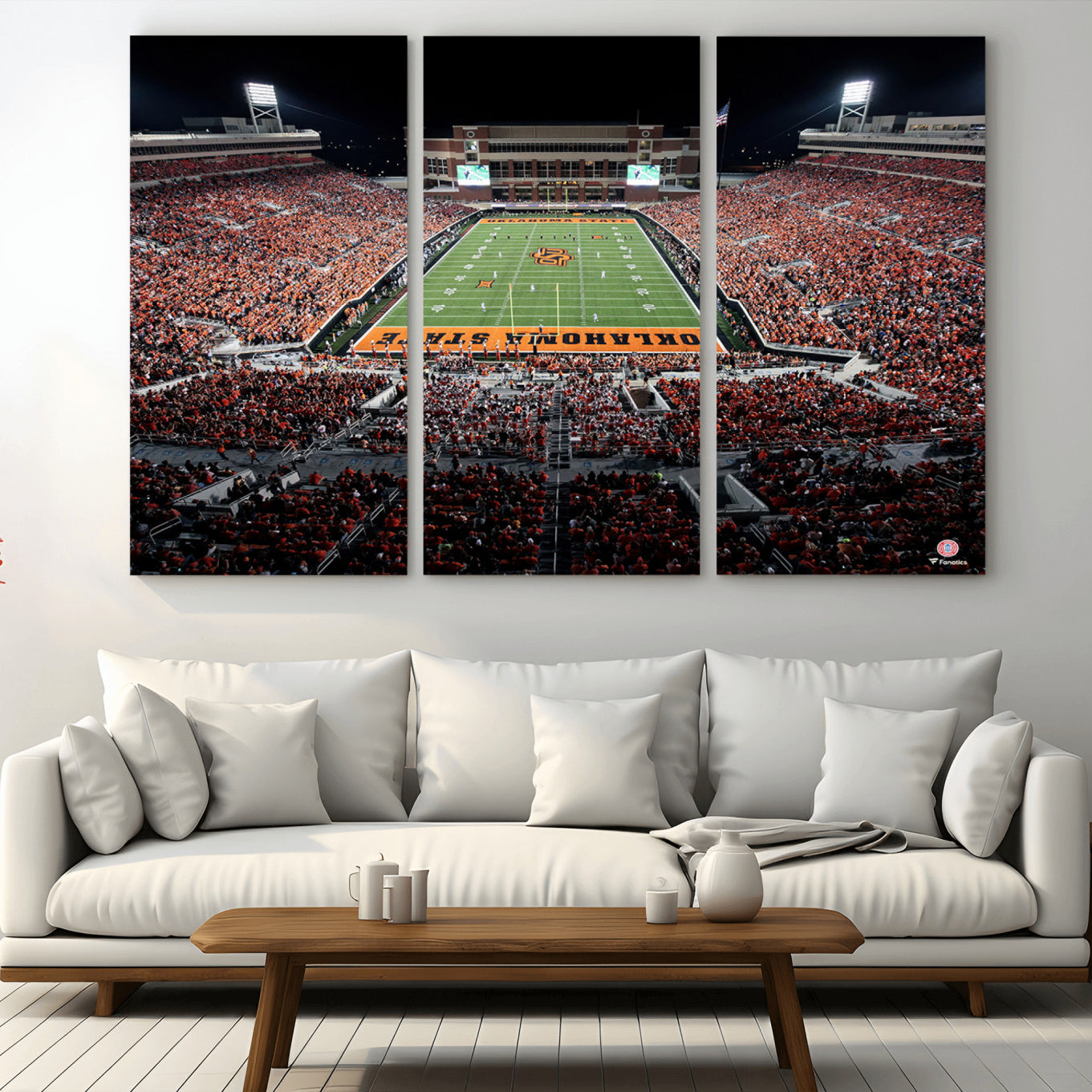 81675-MGV-CV-36X24-Oklahoma State Cowboys Canvas Print, Football Team Print - Stillwater Boone Pickens Stadium Wall Art