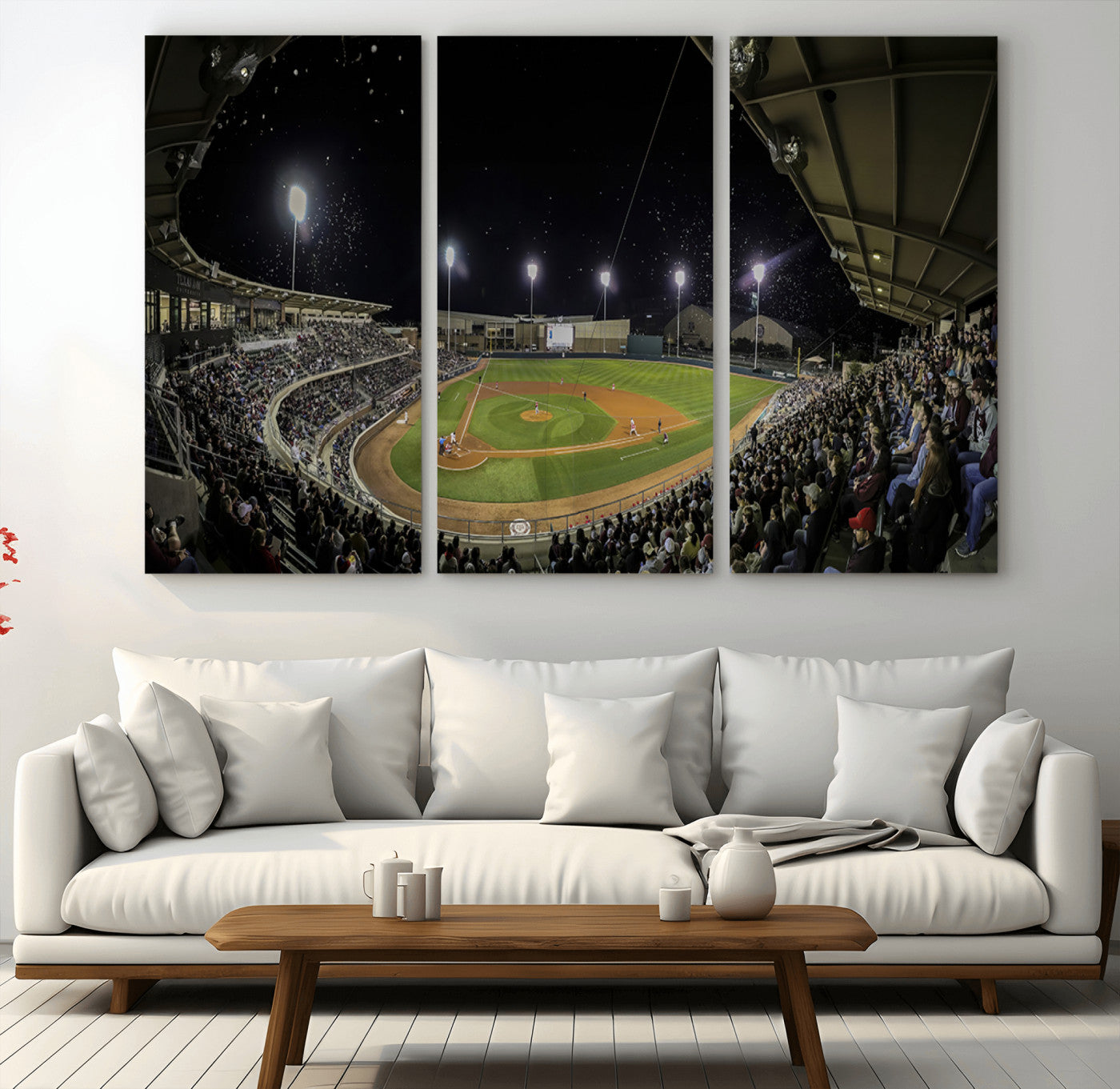 -Olsen Field at Blue Bell Park - Texas A&M Aggies Baseball Stadium Wall Art Canvas Print