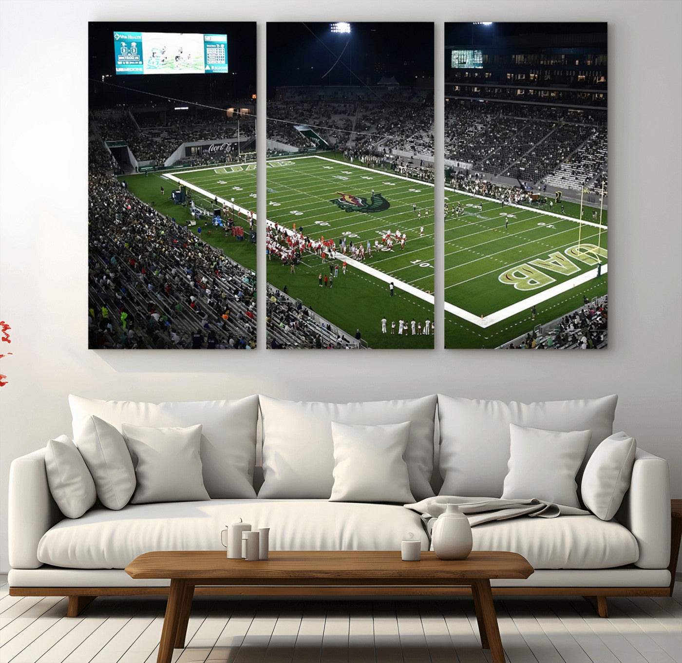 81740-MGV-CV-36X24-UAB Blazers Football Team Print - Birmingham Protective Stadium Wall Art Canvas Print