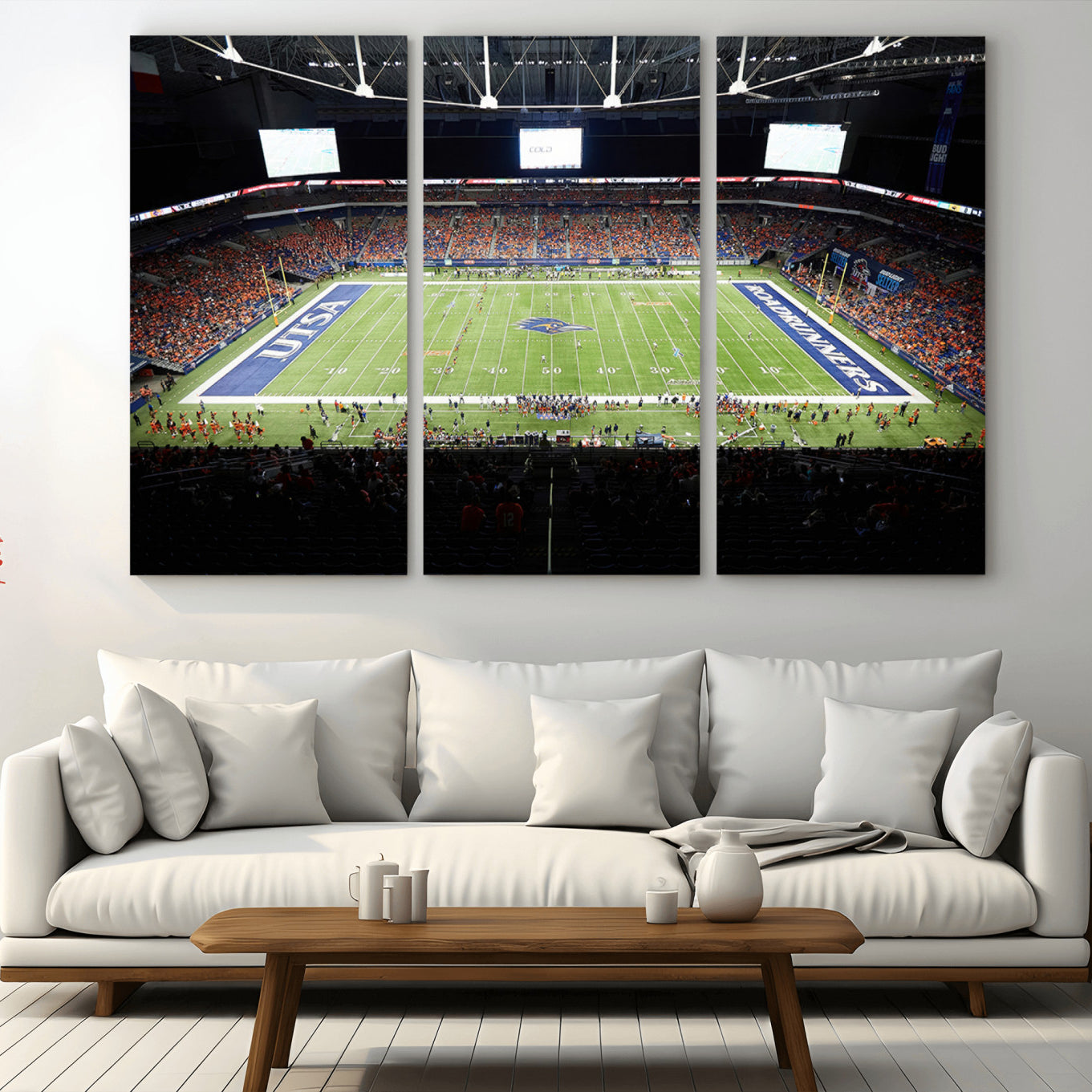 -The University of Texas at San Antonio Roadrunners Football Team Print - San Antonio Alamodome Wall