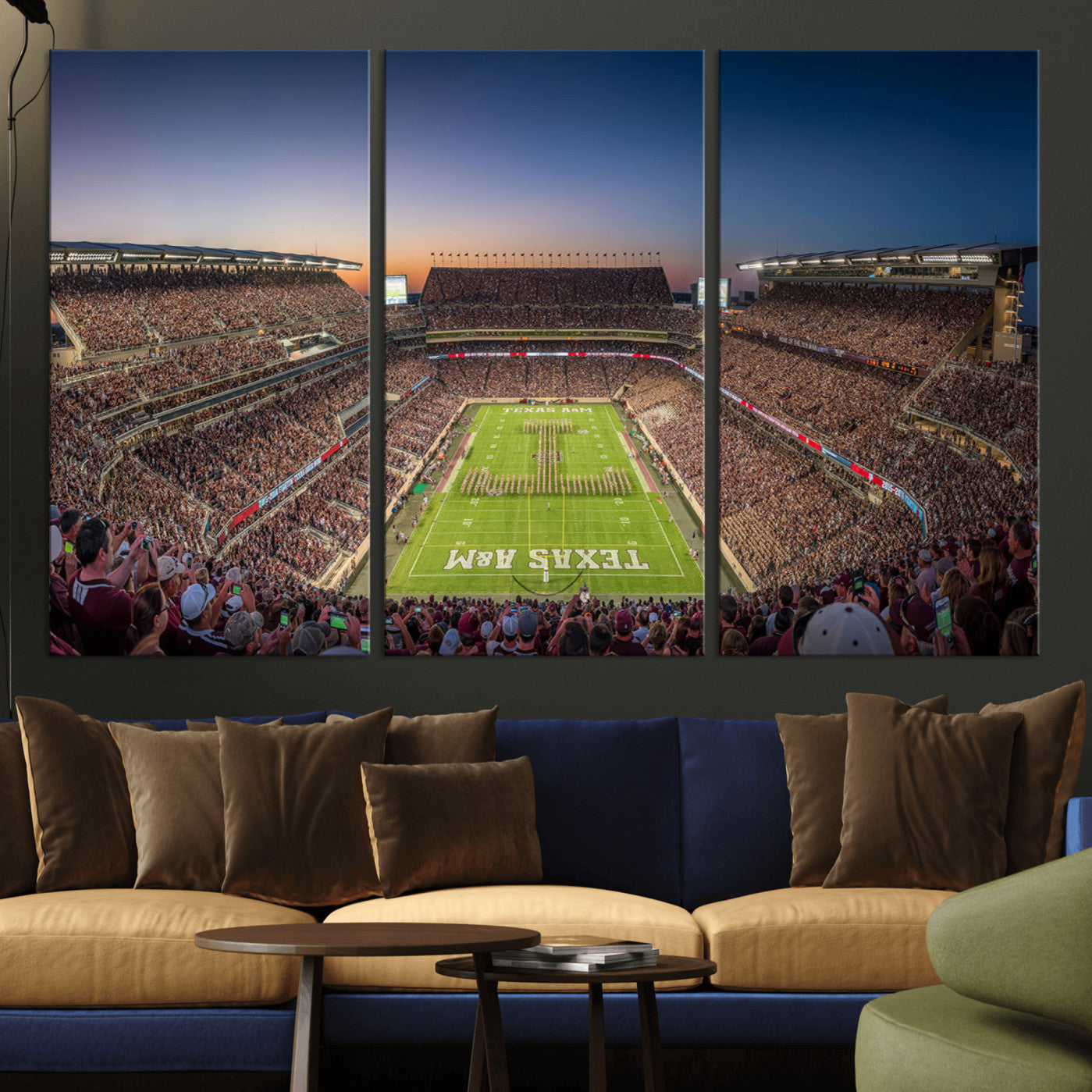 -Kyle Field Wall Art Print | Large Texas A&M Aggies Football Canvas Print for Sports Enthusiasts |