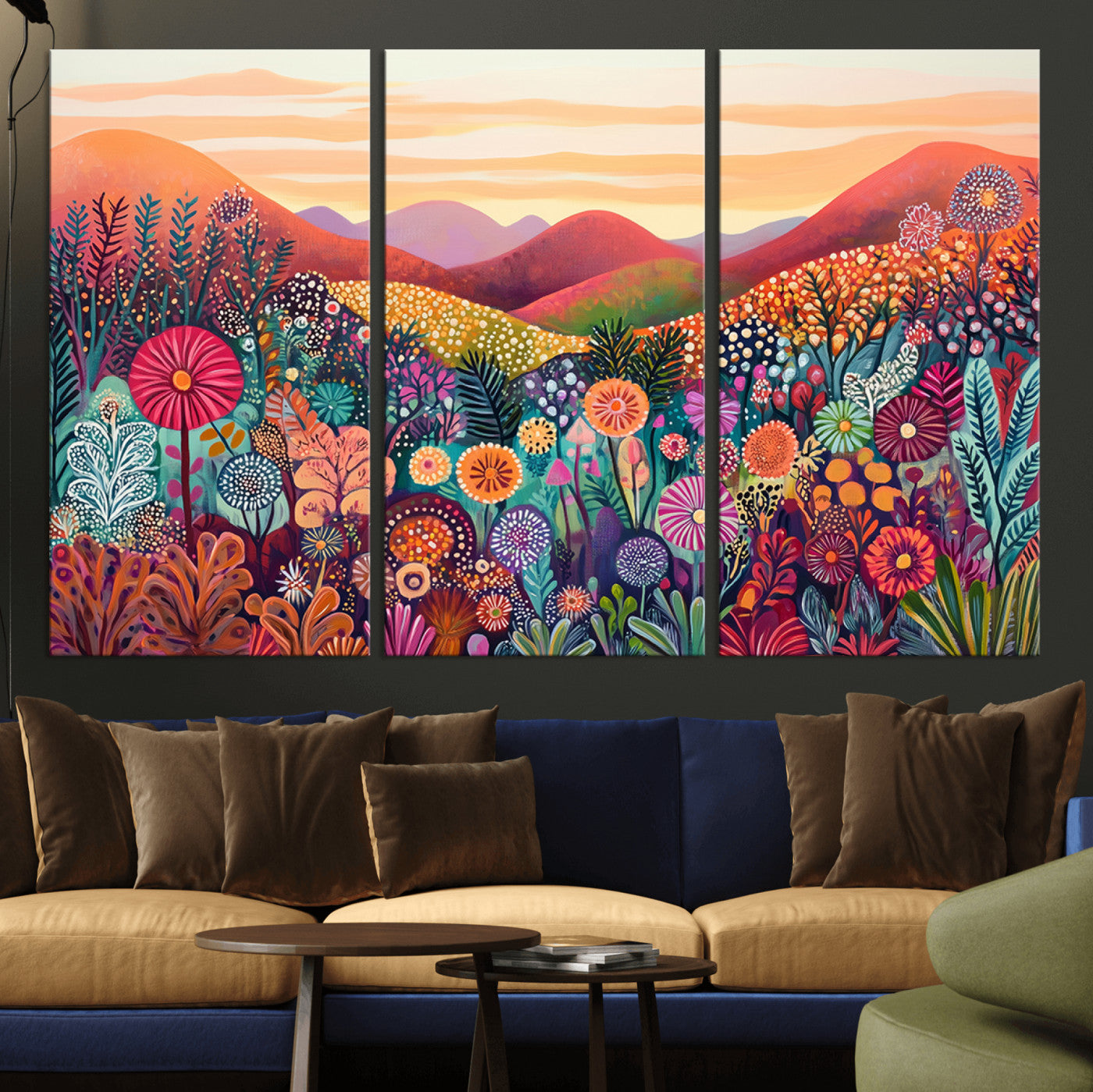 51484-MGV-CV-36X24-Yayoi Kusama 1986 Wall Art Print – Yayoi Kusama Wabi Sabi Japanese Wall Art Print - Vibrant Abstract