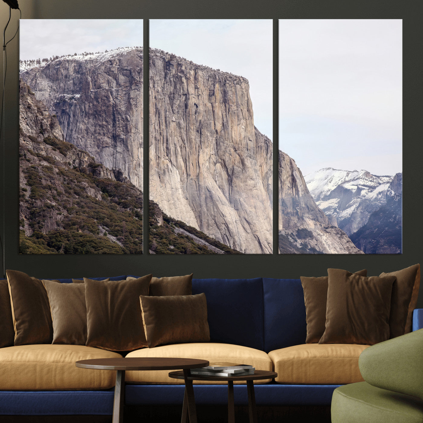 74506434-MGV-CV-36X24 - El Capitan Yosemite Mountain Wall Art – Yosemite Cliff Canvas Print, Rugged Terrain and Timeless Wilderness Decor for Office, Living Room or Cabin