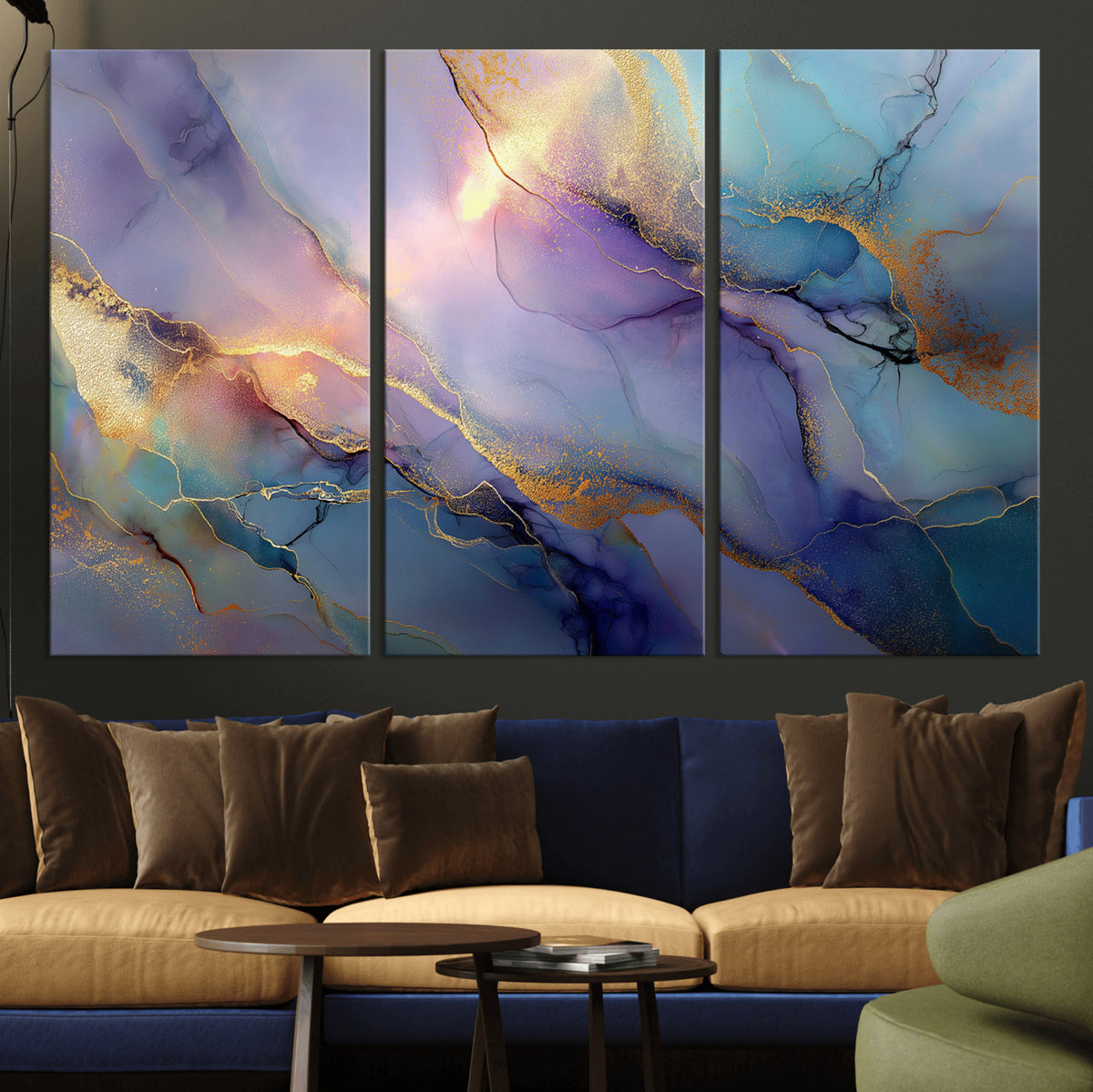 50939878-MGV-CV-36X24 - Colorful Abstract Canvas Wall Art Print, Vibrant Popup Color Art Print