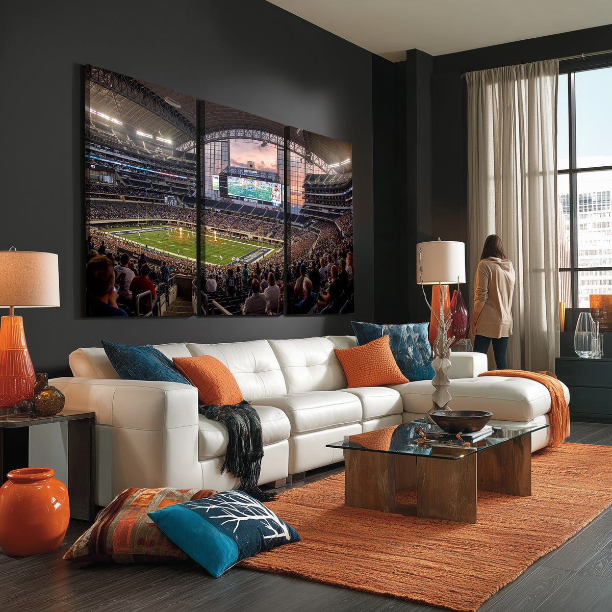 61524160-MGV-CV-36X24 - Stadium Wall Art Canvas Print