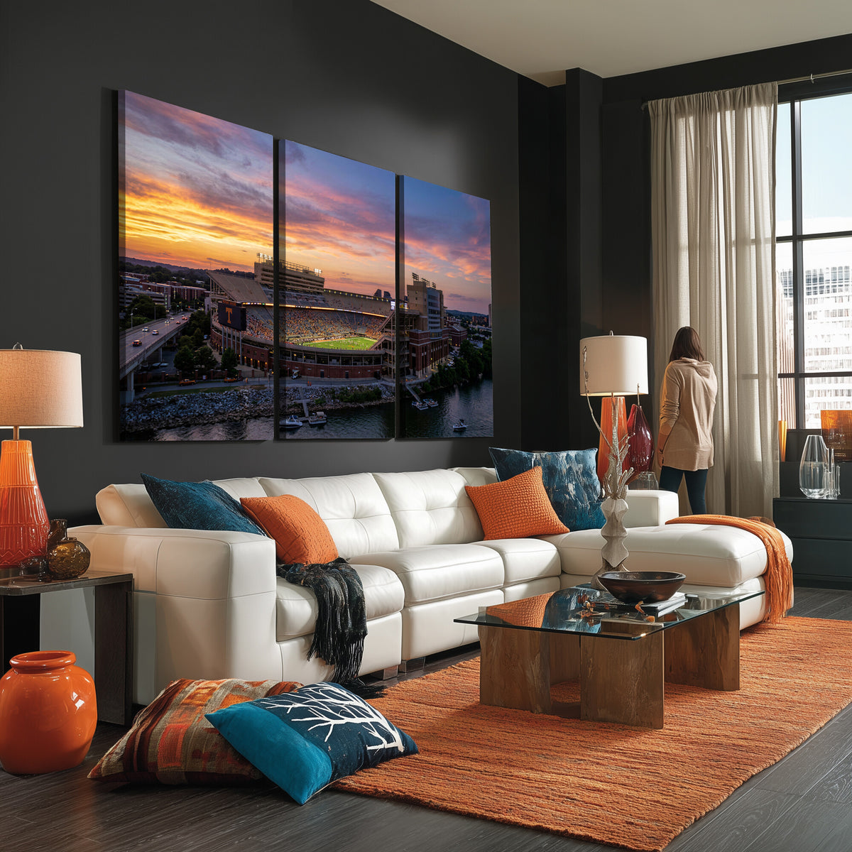 61093642-MGV-CV-36X24 - Stadium Wall Art Canvas Print