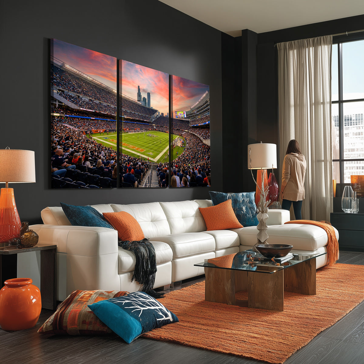 38873544-MGV-CV-36X24 - Stadium Wall Art Canvas Print