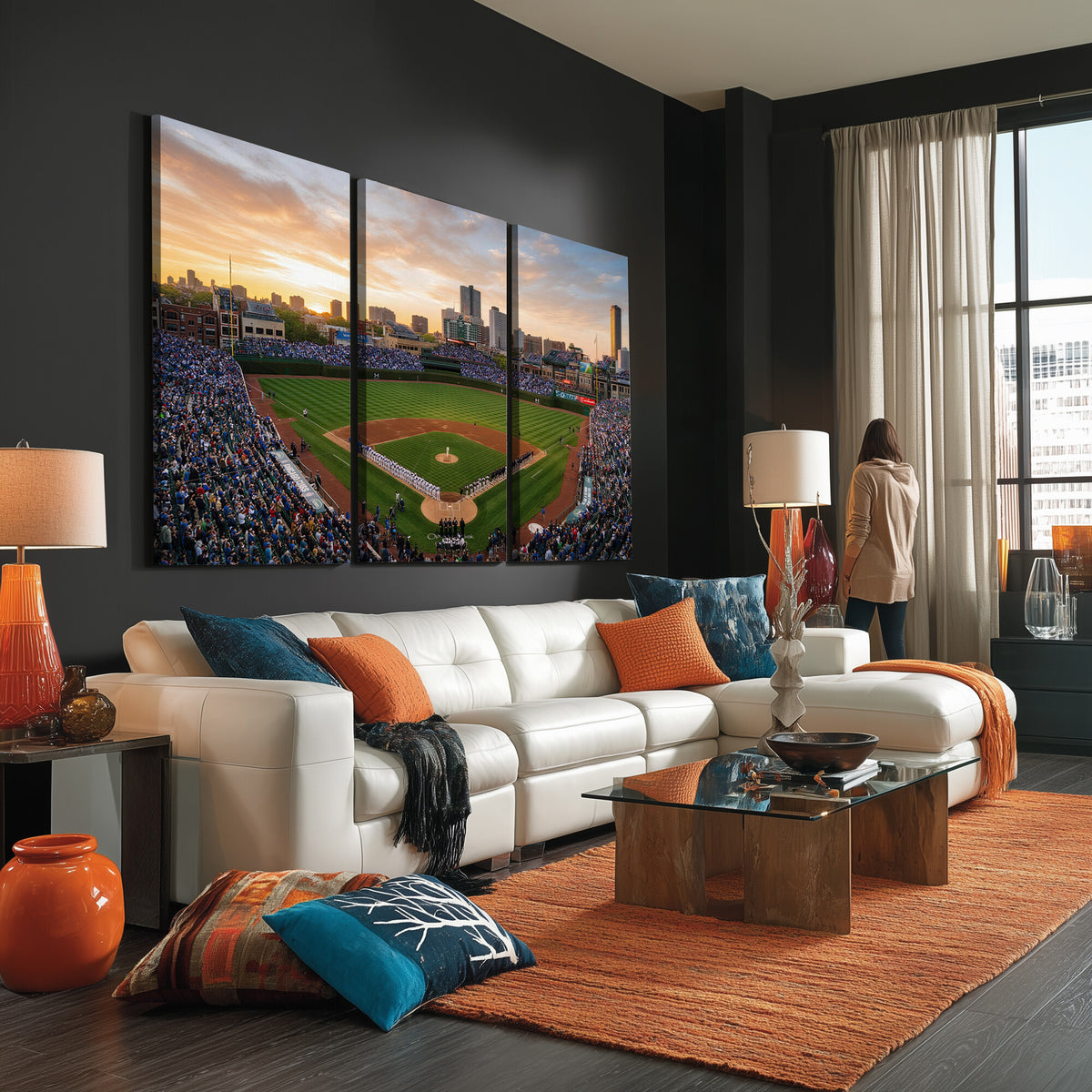 76885212-MGV-CV-36X24 - Stadium Wall Art Canvas Print