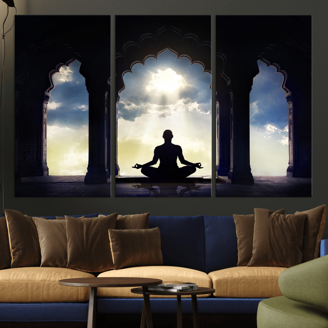 -Women and Yoga Wall Art Canvas Print