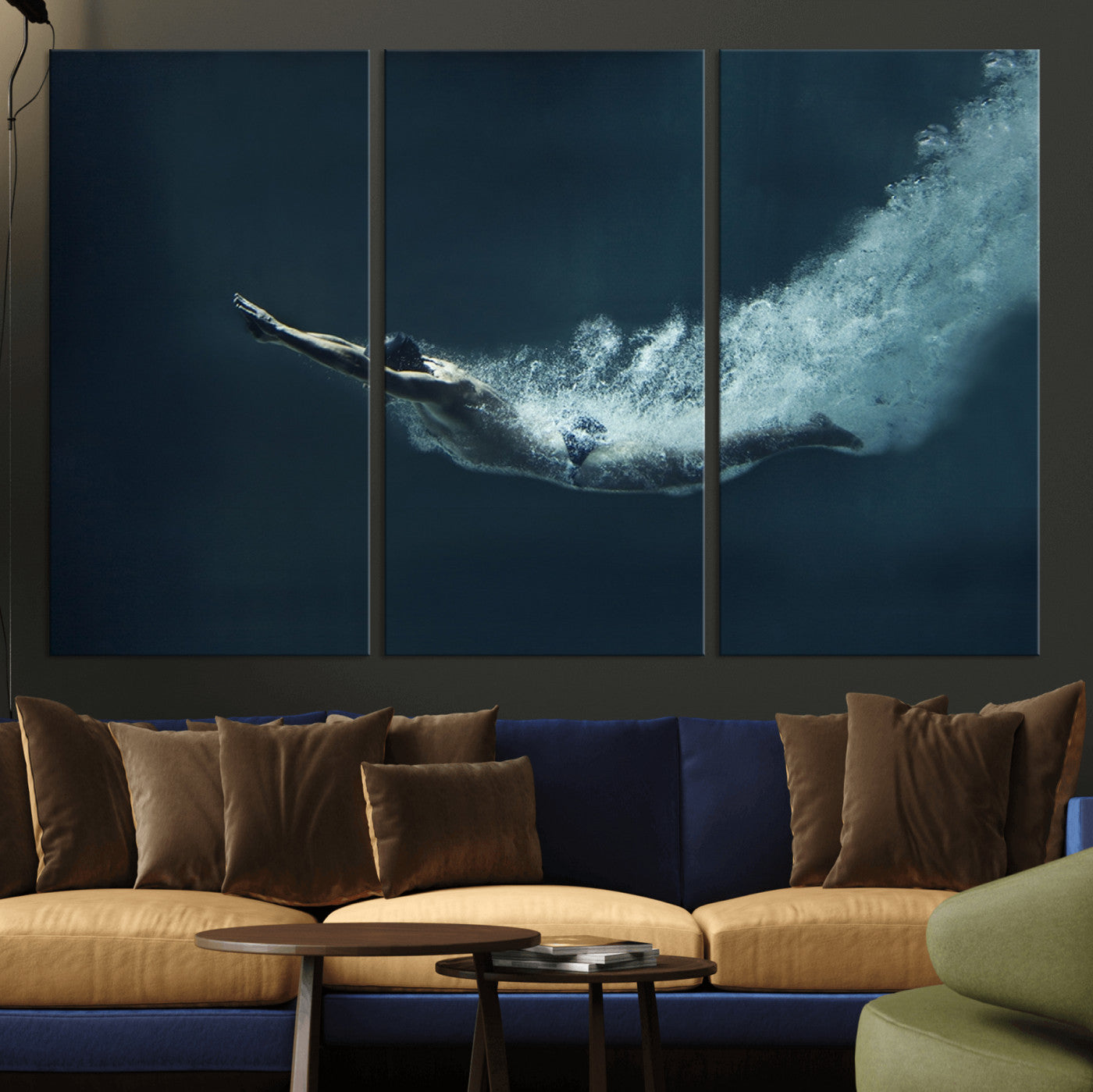 48463-MGV-CV-36X24-Swimmer Wall Art Canvas Print