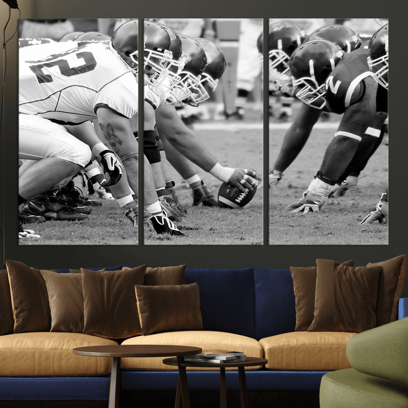97432-MGV-CV-36X24-American Football Player Wall Art Canvas Print