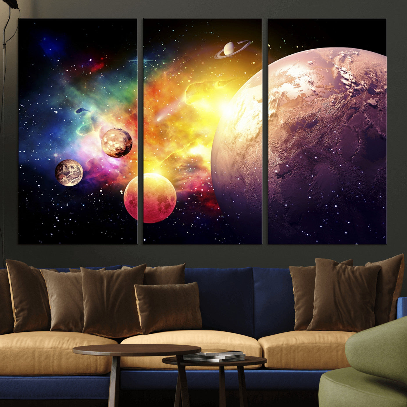 51843-MGV-CV-36X24-Space and Galaxy Canvas Print