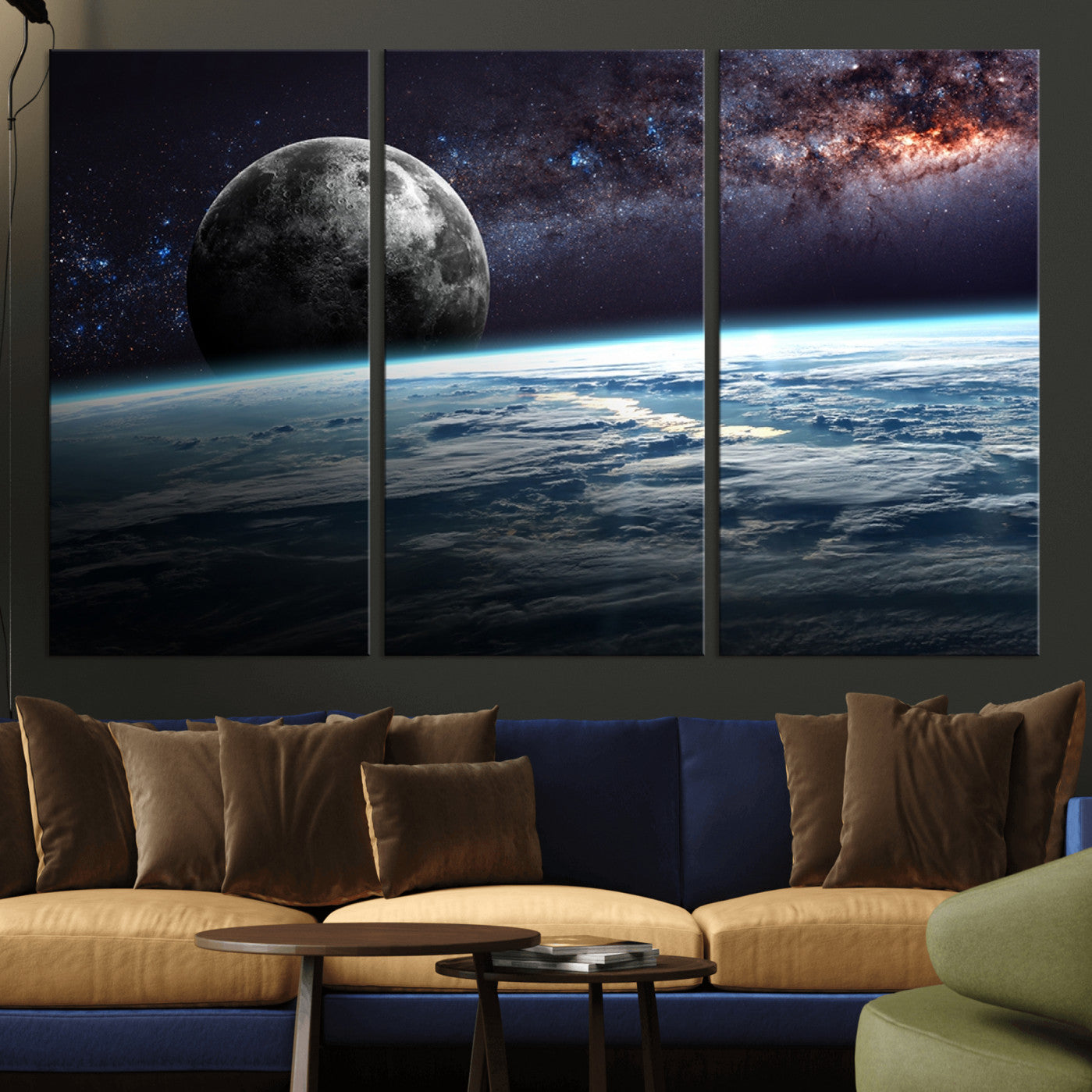 -Space and Planet Canvas Print