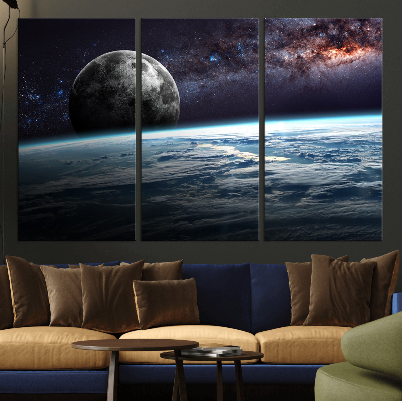 -Space and Planet Canvas Print