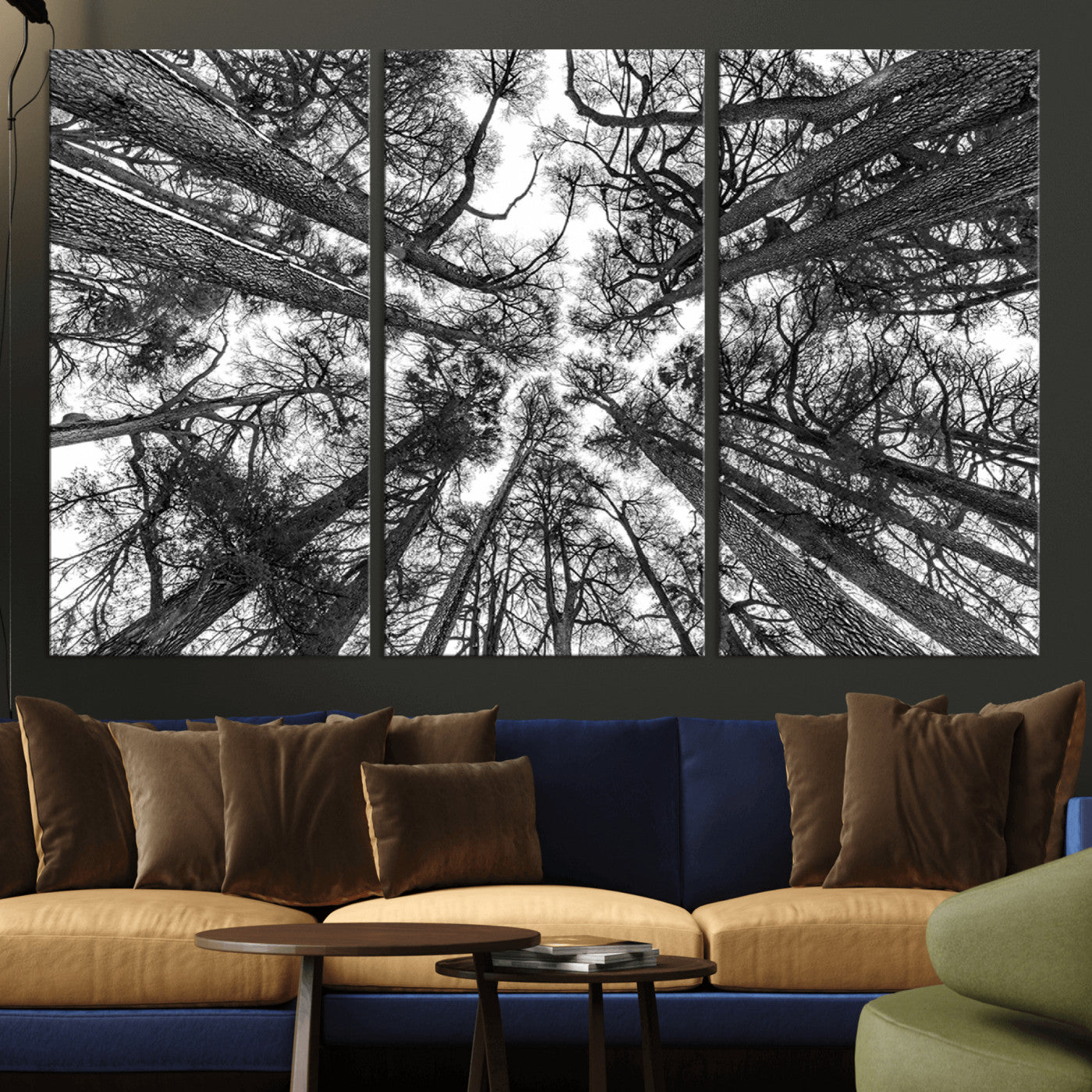 -Trees Contemporary Art Canvas Print