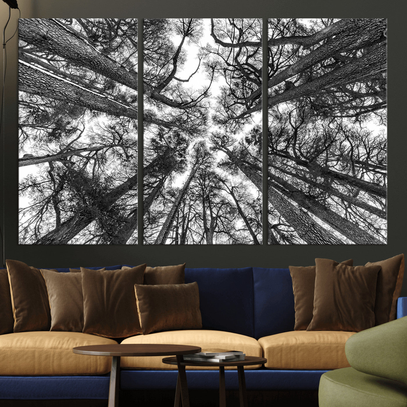 -Trees Contemporary Art Canvas Print
