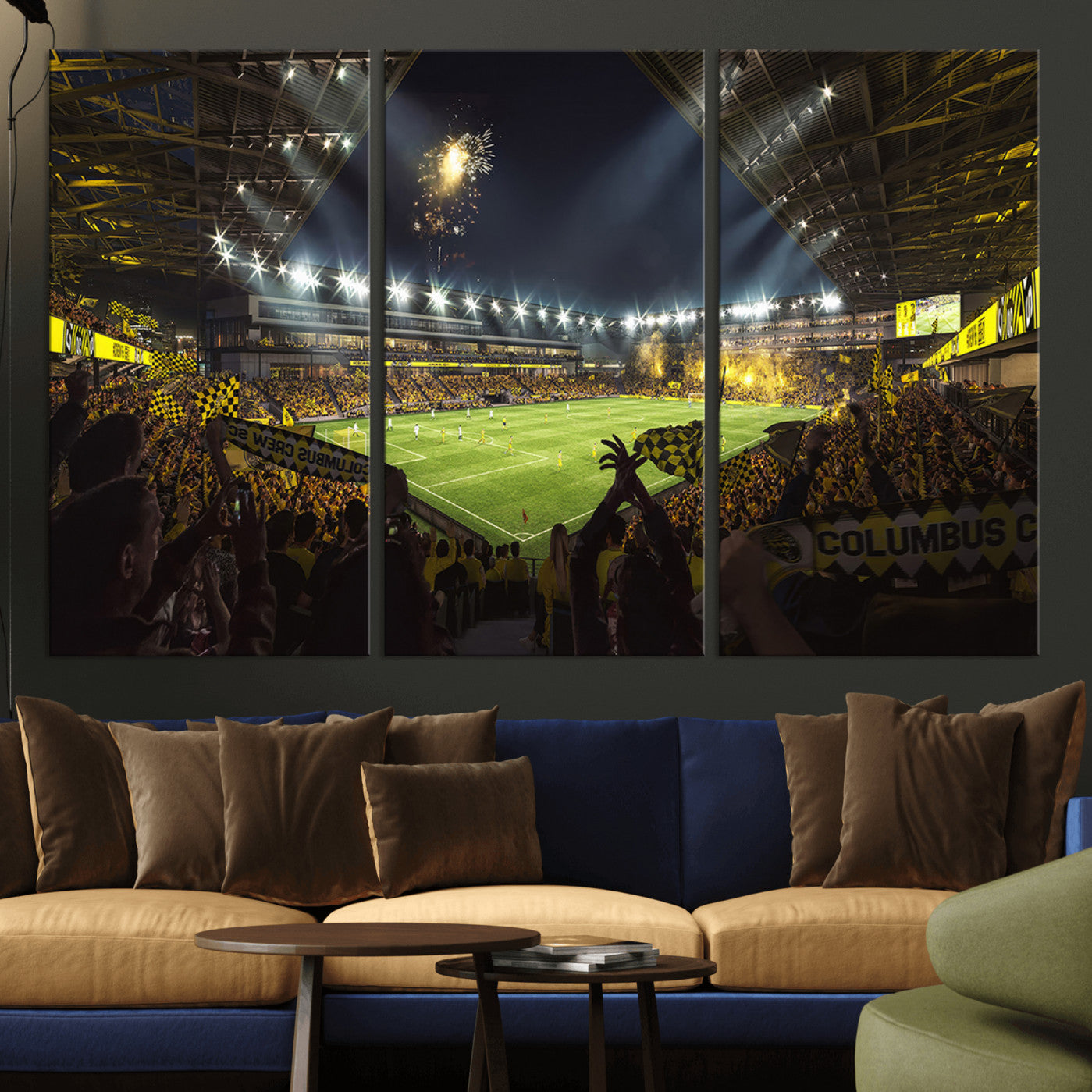 51122-MGV-CV-36X24-Columbus Crew Soccer Team Print - Columbus Crew Stadium Wall Art Canvas Print
