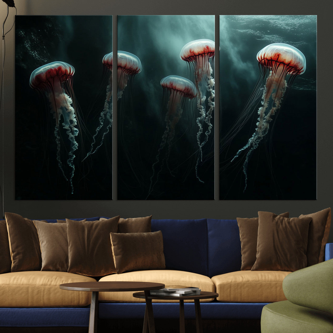 -Abstract Jellyfish Wall Art Canvas Print