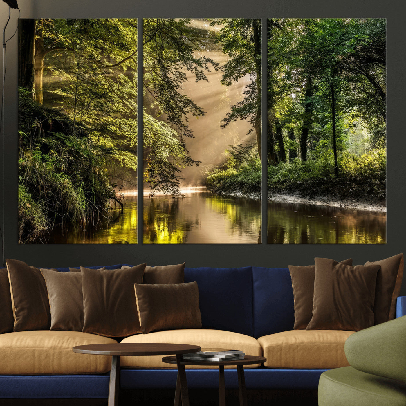 -Forest Wall Art Print | River Landscape Wall Art | Perfect for Farmhouse Wall Decor, Cabin Wall Art