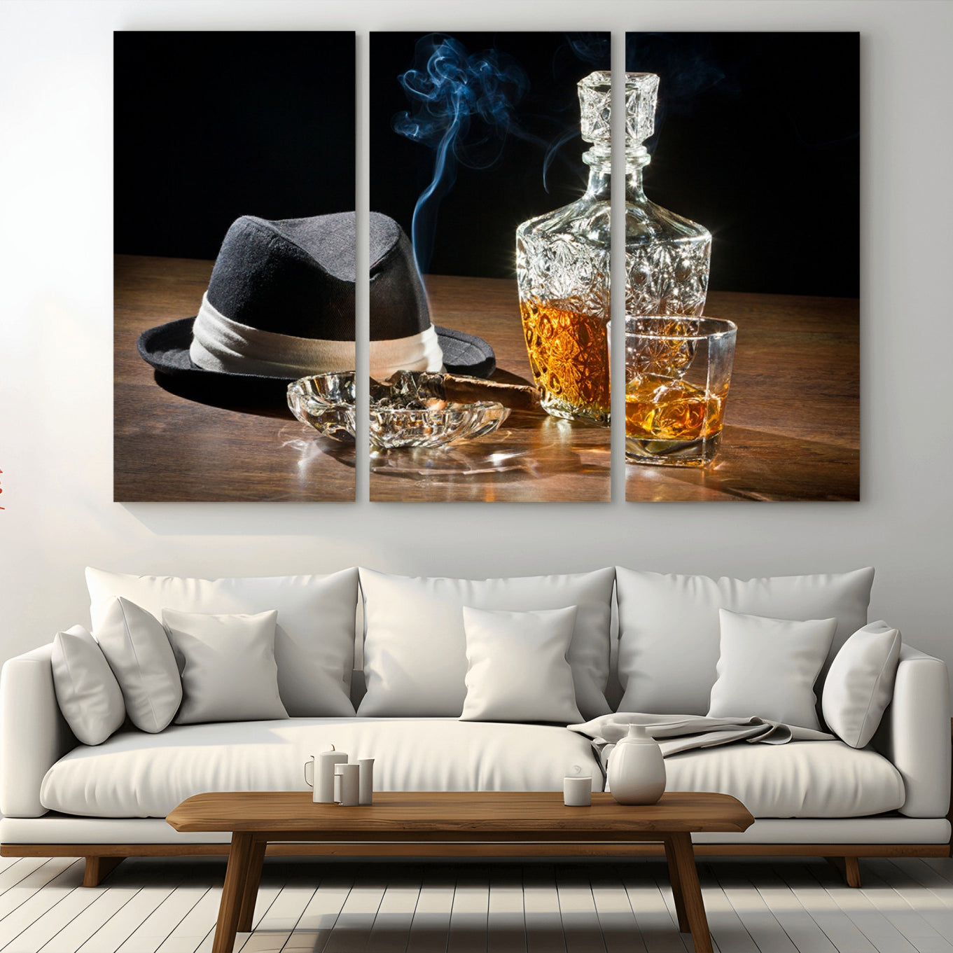 14629-MGV-CV-36X24-Extra Large Bourbon Decor Whiskey Wall Art Canvas Print