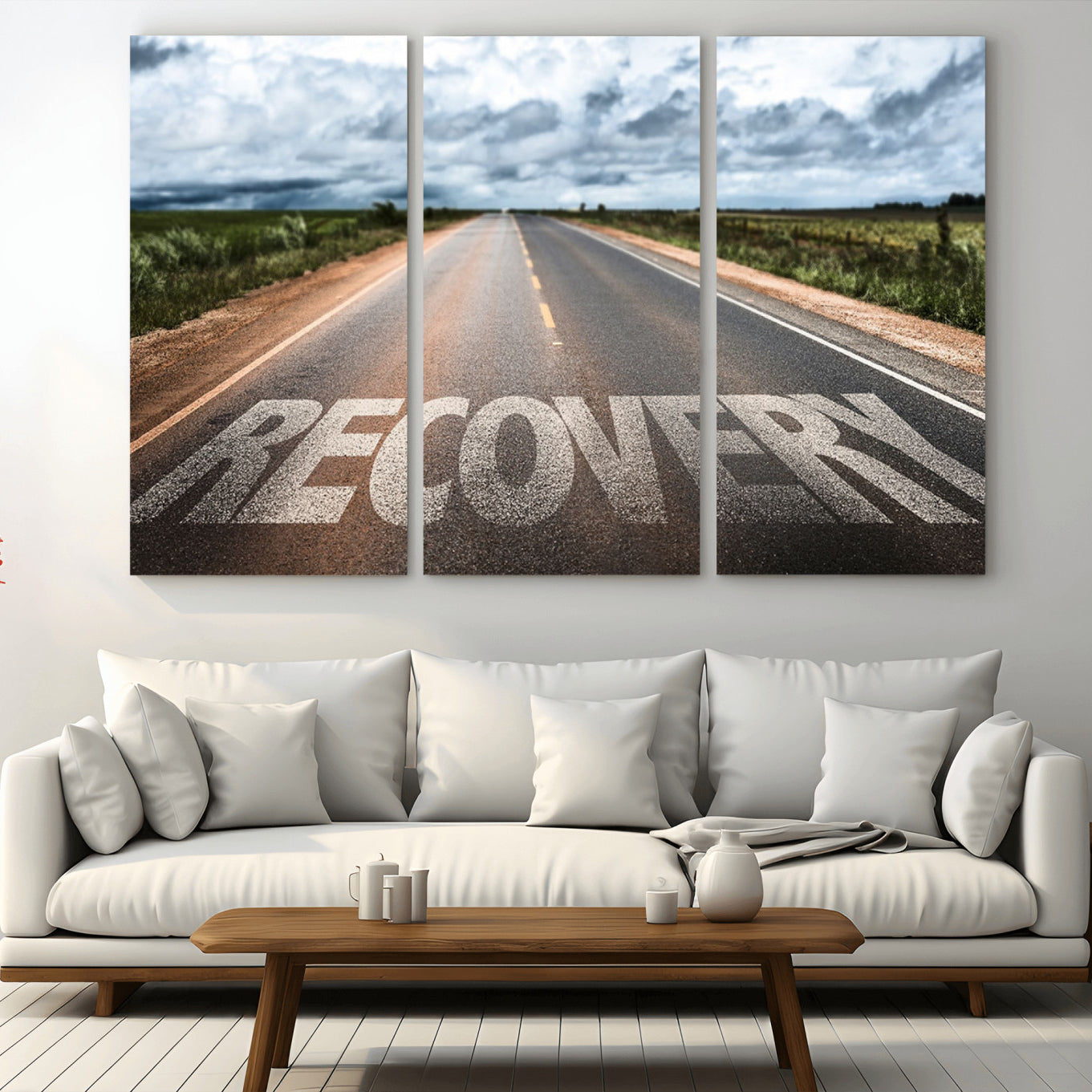 -Recovery Road Wall Art Canvas Print