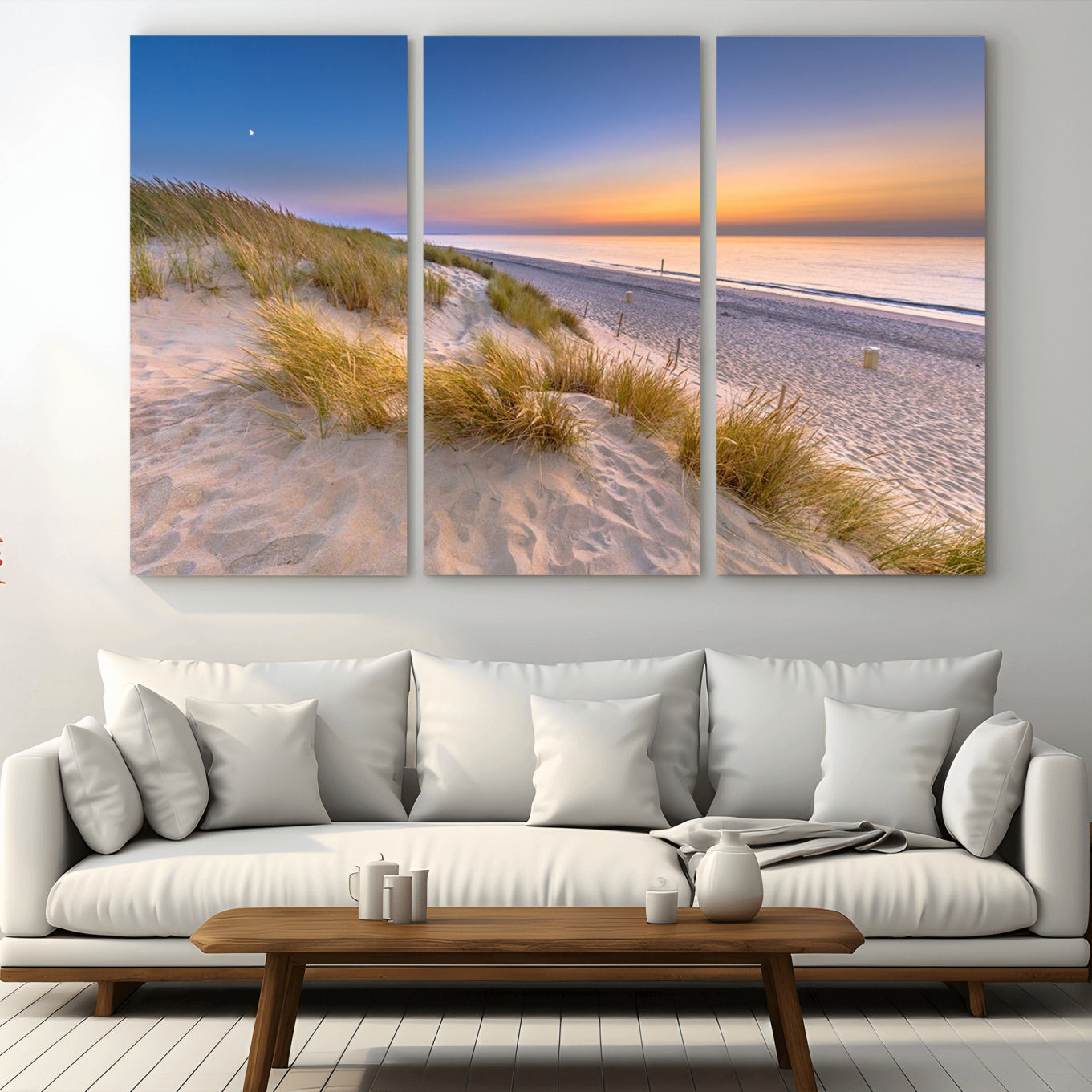 -Sunrise On The Beach Wall Art Canvas Print