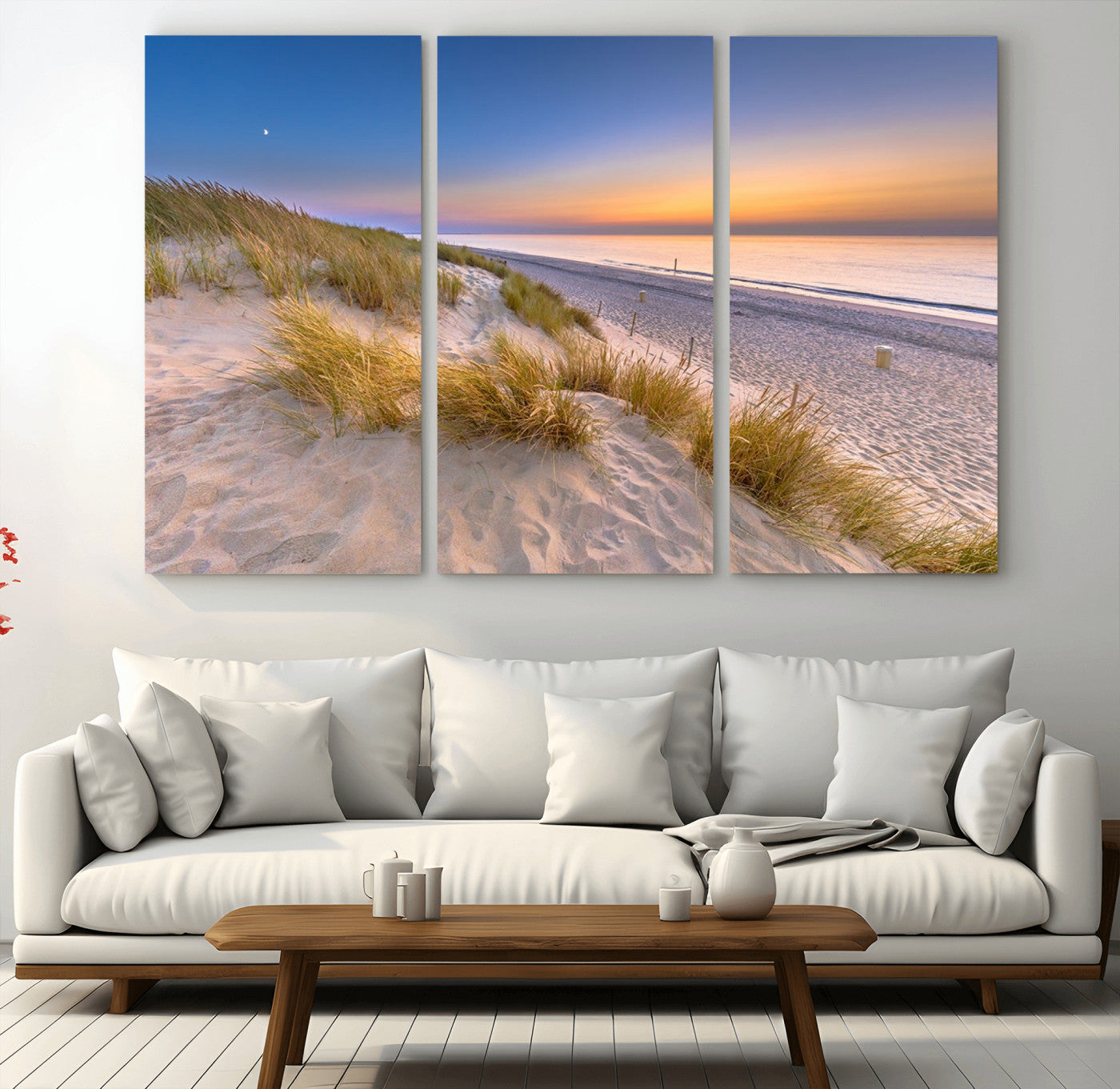 -Sunrise On The Beach Wall Art Canvas Print