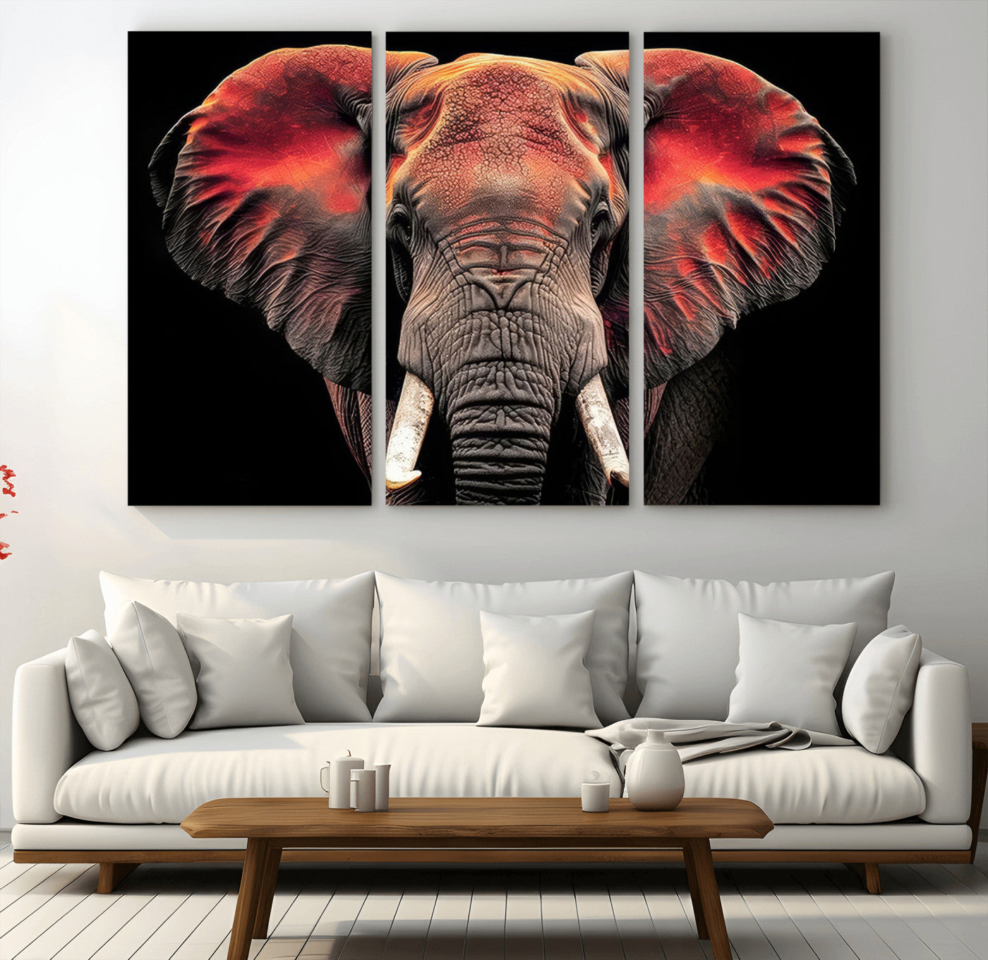 -Elephant Wall Art Canvas Print