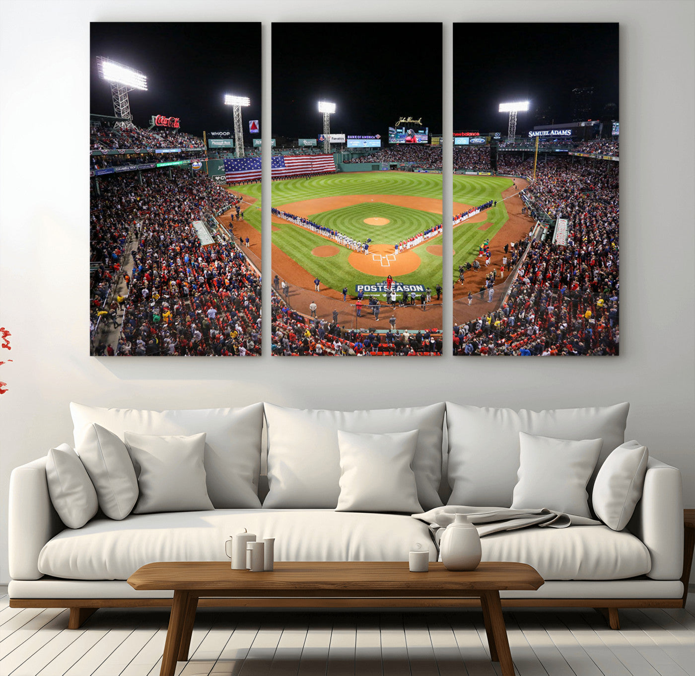 47365-MGV-CV-36X24-Fenway Park Wall Art Canvas Print | Large Baseball Stadium Canvas Print for Boston Red Sox Fans |