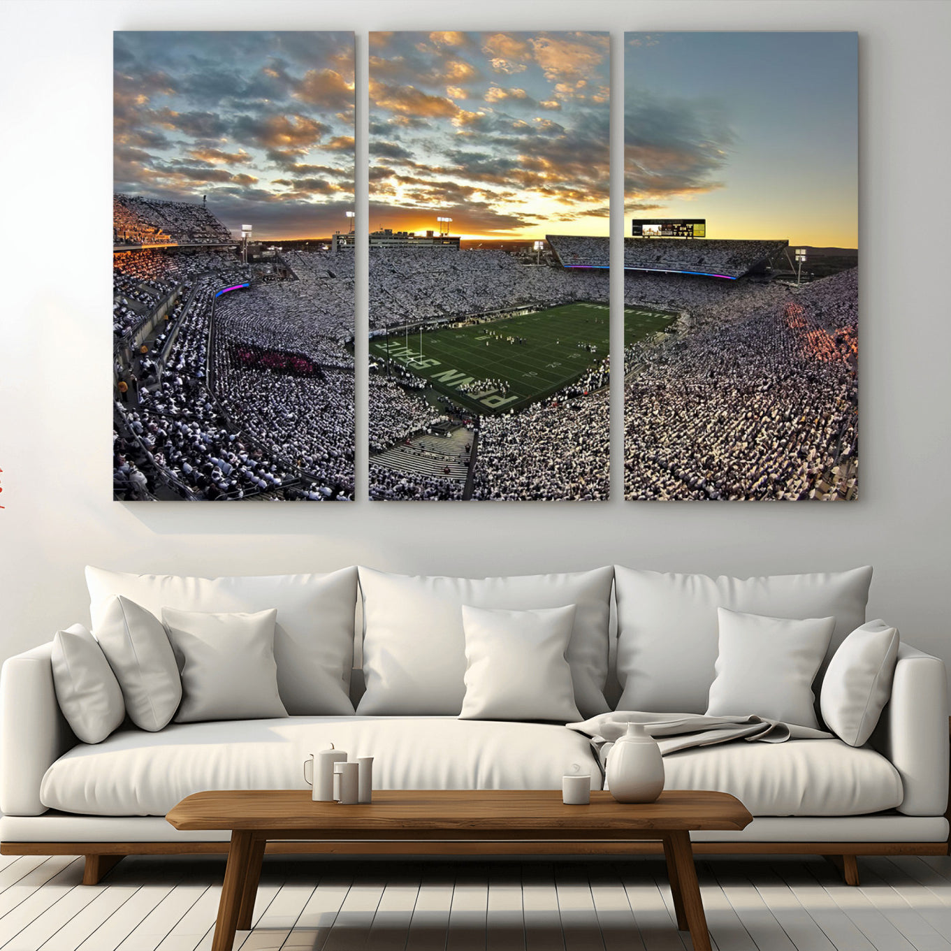 -Beaver Stadium Wall Art - Penn State Stadium Wall Art | Penn Nittany Lions Football Match for Sport