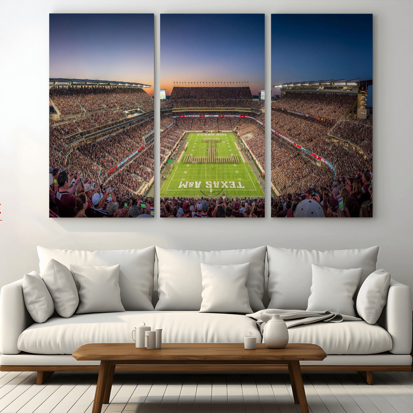 -Kyle Field Wall Art Print | Large Texas A&M Aggies Football Canvas Print for Sports Enthusiasts |