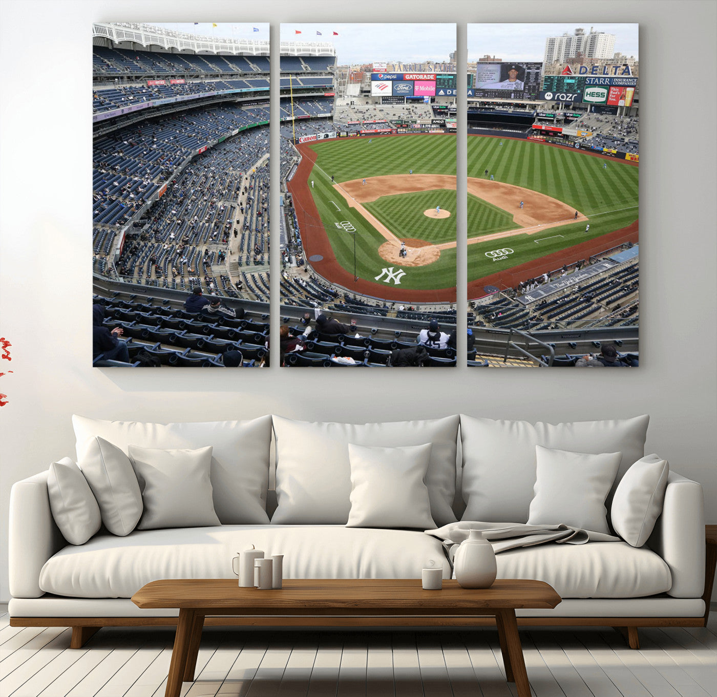 -New York Yankees Baseball Team Print - Yankee Stadium Wall Art Canvas Print