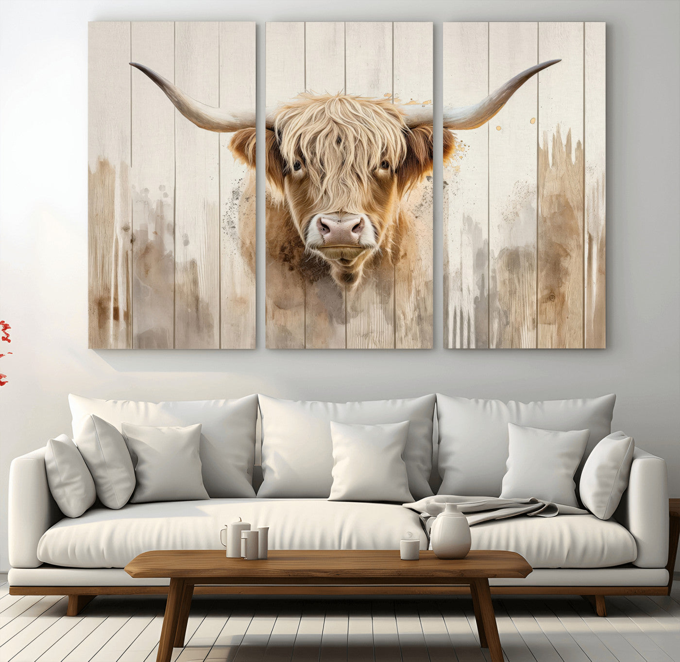 83059-MGV-CV-36X24 - Vibrant Autumn Landscape Canvas Wall Art - Fall Foliage and Mountain View Print for Home, Farmhouse, and Cozy Cabin Decor, Ready to Hang