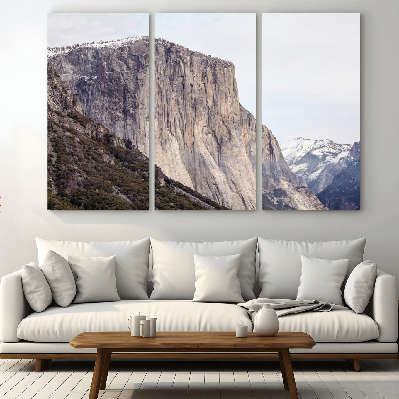 74506434-MGV-CV-36X24 - El Capitan Yosemite Mountain Wall Art – Yosemite Cliff Canvas Print, Rugged Terrain and Timeless Wilderness Decor for Office, Living Room or Cabin