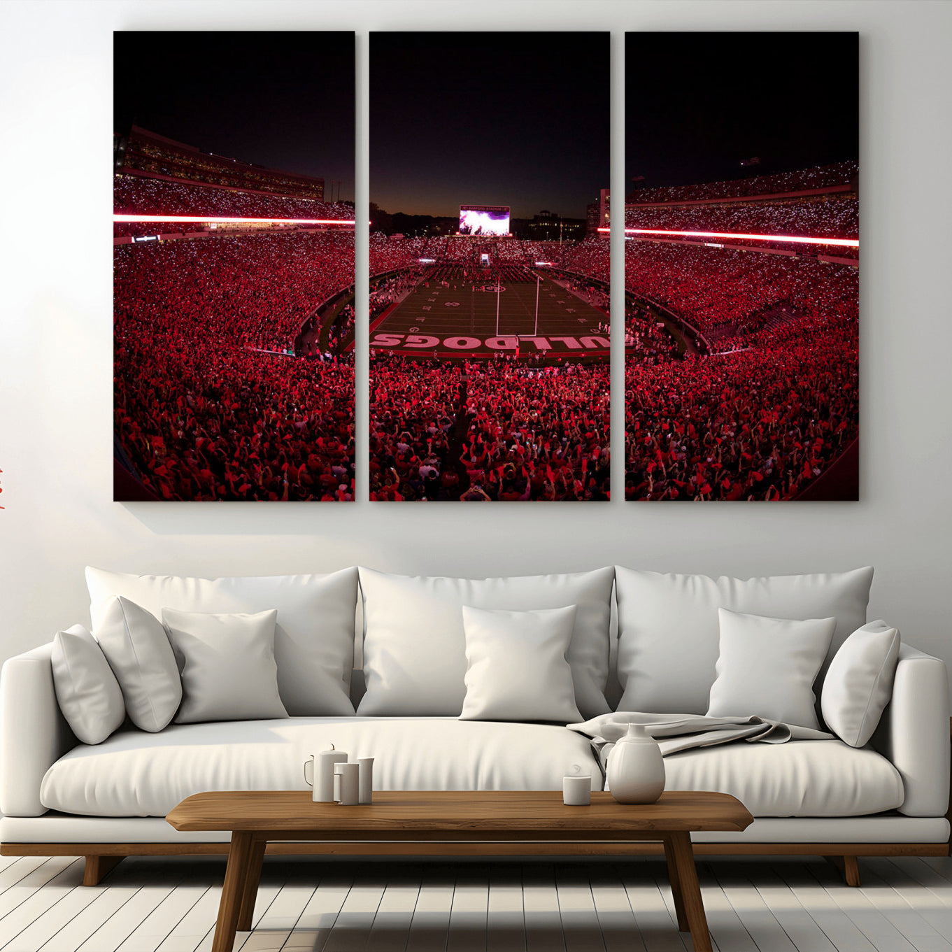 38331045-MGV-CV-36X24-Dooley Stadium Wall Art, Sports Arena Canvas Print, Dooley Field Sanford Stadium Artwork for Home, Office