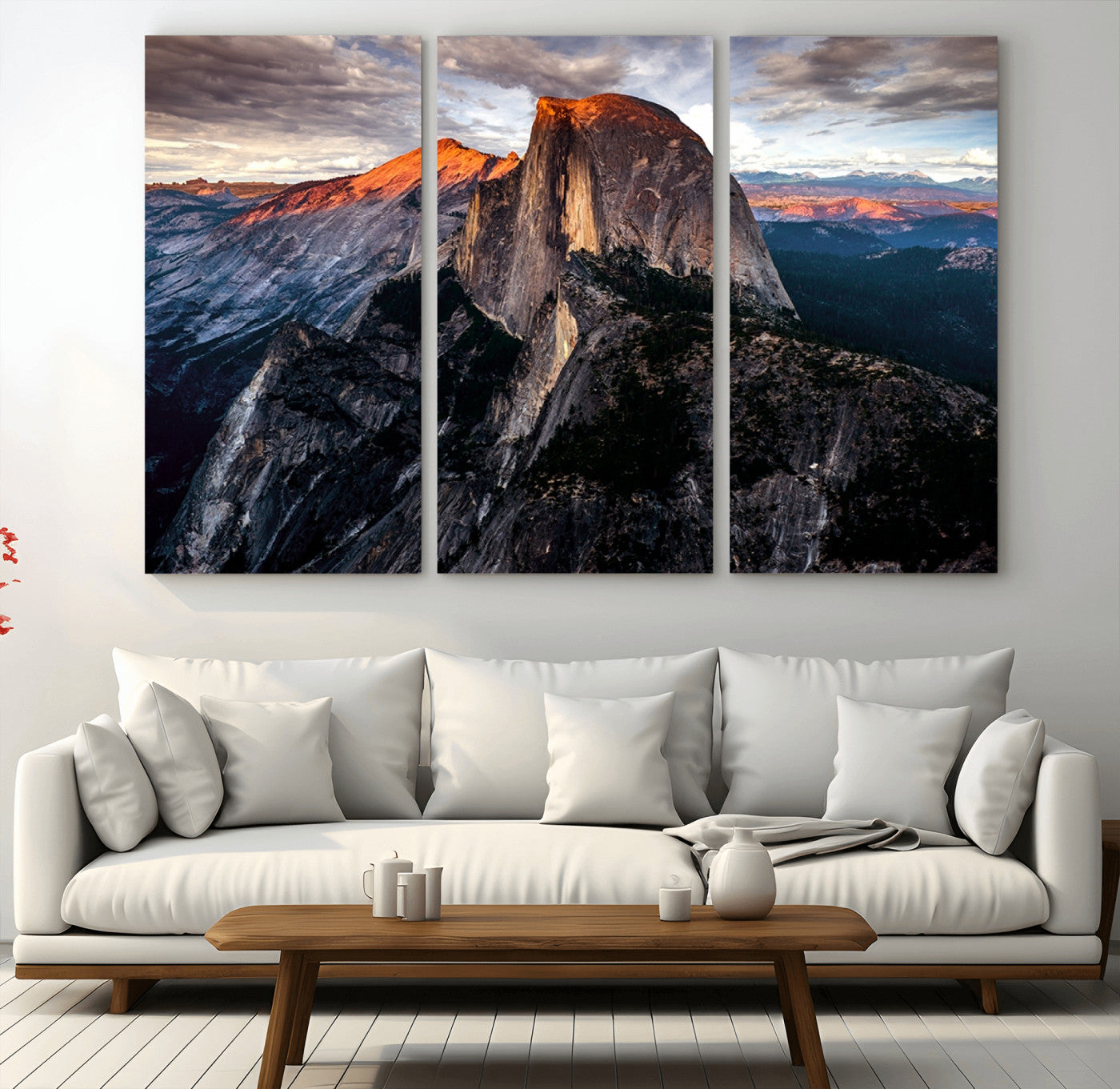 -Half Dome Yosemite Wall Art – Majestic Mountain Landscape Canvas Print, National Park Nature Photography for Living Room or Office Decor