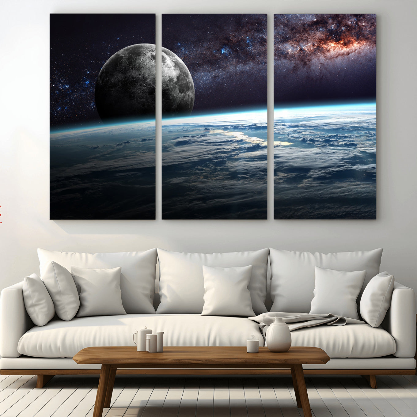 22395-MGV-CV-48X32-3P-Space and Planet Canvas Print