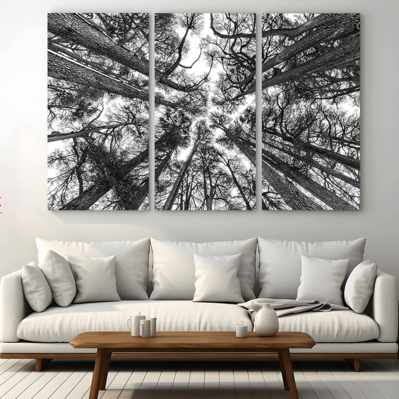 -Trees Contemporary Art Canvas Print